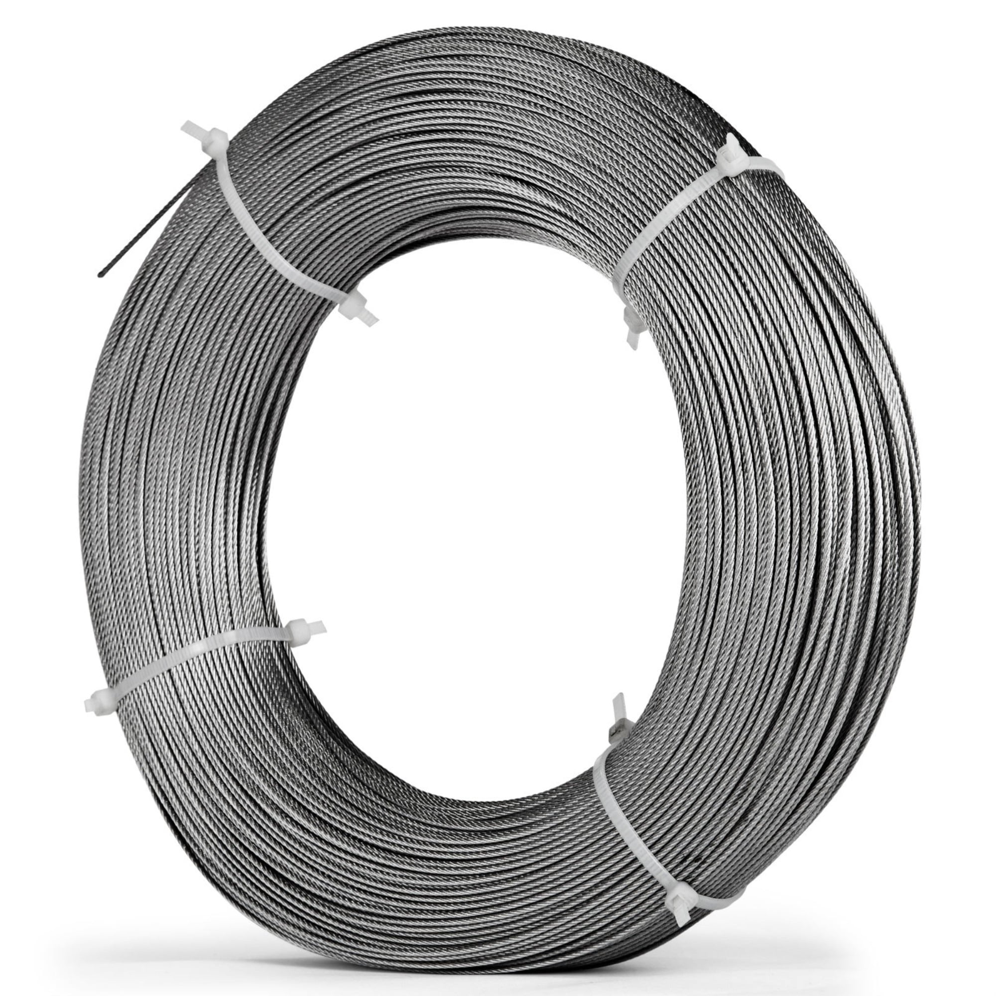 T316 Stainless Steel Cable Wire Rope,1/8",7x7,300ft Petroleum Lifting Aircraft 