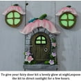 thumbnail image 6 of Fairy Gnome Door Windows Home Tree Decor Glow in Dark Miniature Fairies Sleeping Door Art Sculpture for Wall Trees House Outdoor Garden Yard Lawn Decorations Mini Ornament, 6 of 6