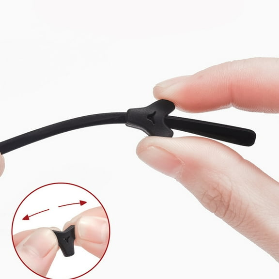 WASHWEPE Silicone Eyeglass Leg Covers 20Pairs To Fix Glasses And Stop Slipping During Sports