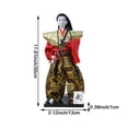 thumbnail image 2 of Jiibva 12inch Japanese Samurai Doll - 31cm Tall Traditional Kimono Ninja Warrior Mini Figures - Art Dolls for Collection & Ornaments, 2 of 5