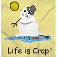 thumbnail image 2 of Ironic Sunny Outside Snowman Melting Men's Graphic T Shirt Tees Brisco Brands S, 2 of 6