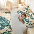 thumbnail image 5 of jejeloiu Antique Map Turtle 7-Piece Twin Bedding,Seashell Coral Print Bedding Comforter Set For Boys,Beige Blue,Light Gray Reversible, 5 of 7