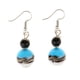 thumbnail image 2 of Pendiente colgante con forma de bola y anzuelo de pescado, color azul, 2 of 9