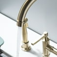 thumbnail image 6 of Brushed Gold High Arc Kitchen Bridge Faucet with Side Sprayer, Commercial Kitchen Faucet, 6 of 8