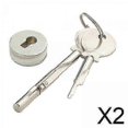 thumbnail image 2 of z 2 Glass Lock Display Cabinet Lock for Dresser Lock Drawer, 2 of 2