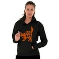 thumbnail image 4 of Vintage Halloween Scaredy Cat Cute Hoodie Sweatshirt Women Brisco Brands L, 4 of 6