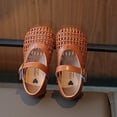 thumbnail image 6 of Gyujnb Toddler Girls Breathable Woven Mary Jane Shoes with Adjustable Buckle, Flat Heel Casual Footwear for Summer Wear (Girls),2-2.5 Years, 6 of 7