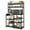Black, variant on Garvee Kitchen Baker Rack with 2 Power Outlets, 6 Tier Storage Shelf, 35.4 x 15.7 x 59.1", Black