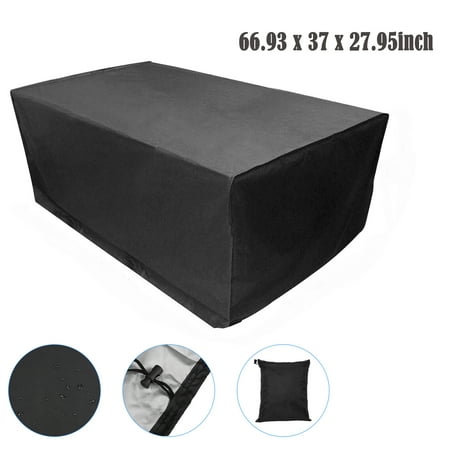Sectional Outdoor Furniture Cover EEEKit Patio Furniture Cover, Large Outdoor Sectional Furniture Set Cover, Table Chair Sofa Covers, Waterproof Dust Proof Anti UV/Wind, Protective Cover for Garden Loveseat 66.93 x 37 x 27.95
