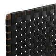 thumbnail image 5 of Sparta Weave Vegan Leather Queen Headboard in Walnut Black, 5 of 8