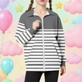 thumbnail image 2 of JSGEK Children's Casual Zipper Hoodie Stylish Long Sleeve Top Breathable Soft Pocket Design Comfortable for Daily Wear Sports Activities Engaging Attire for Kids Gray 130, 2 of 6