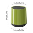 thumbnail image 2 of qiangxu,Mini Desktop Cans with Lid Small Sealed Odorless Garbage Cans Stylish Easy Cleaning Wastebaskets Suitable for Bedroom Kitchen Living Room Red 5.63*5.31*6.69'', 2 of 5