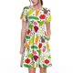 thumbnail image 1 of Balery Cartoon Vegetables Vestidos sueltos de manga corta para mujer, vestidos de verano 2025, vestidos casuales de corte A con vuelo., 1 of 6