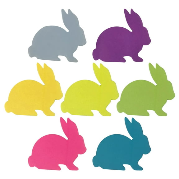 7 Books Mini Easter Notepad Cute Bunny Memo Pads Kawaii Stationery Colorful Animal Memo Pads Rabbit Notepad for Classroom Party Supplies