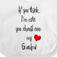 thumbnail image 4 of Inktastic Cute Grandpa Boys or Girls Baby Bib, 4 of 4