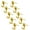 Gold, variant on Ciwanning Pack of 10 Metal Push Pin Hangers Picture Hanging Wall Hook for Home or Office