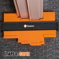 thumbnail image 3 of Multi Purpose Contour Gauge, Easy to Use Measuring Tool with High Precision and Engraved Scale, ABS Plastic Construction, Ideal for DIY, Carpentry, Construction, and a Great Gift for Men, 3 of 5