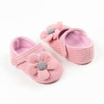 thumbnail image 5 of Biekopu Baby Girls Cute Moccasinss Flower Decor Soft Sole Flats Shoes First Walkers Non-Slip Summer Princess Shoes, 5 of 9