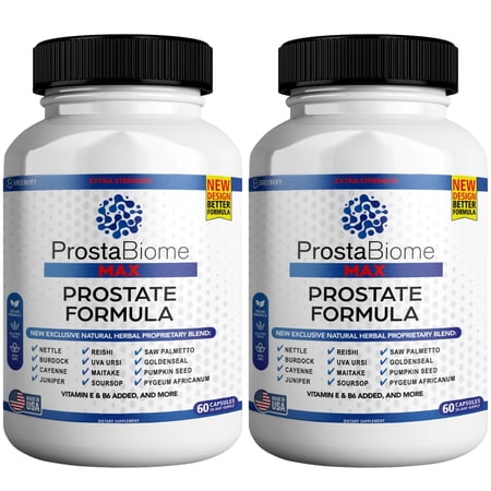 ProstaBiome Max| Prostate Health Supplement for Men| Saw Palmetto Reduce Frequent Urination| Zinc and Pygeum| 120 Capsules