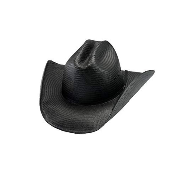 Bullhide Mc Graw - Shapeable Panama Straw Cowboy Hat X-Large Black