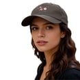 thumbnail image 4 of Gsakboxl Sun Hats for Women Floral Hand Embroidered Baseball Cap Exquisite Flower Embroidery Peaked Hat Fashion Casual Sun Hat for Women Daily, 4 of 5