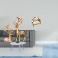 thumbnail image 2 of Escultura de ciervo, estatua de reno, adorno animal, decoración para casa de muñecas, sofá, marco de madera y resina. Ideal para regalar o decorar el, 2 of 8