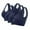 Navy, variant on Posijego 3 Pack Women's Sports Bras Plus Size Wireless Bra High Impact Support Workout Running Bras