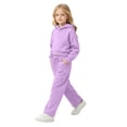 thumbnail image 6 of BOOMNY Girls 2 Peice Sweatsuits Back To School Long Sleeve Hoodies Sweatpants Sets for Kids Comfy Track Suits, 6 of 7