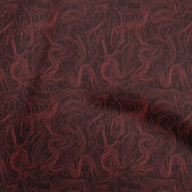 oneOone Tissu en Coton Flex Rouge Abstrait Matériel de Couture Imprimé Tissu au Mètre 40 Pouces de Large