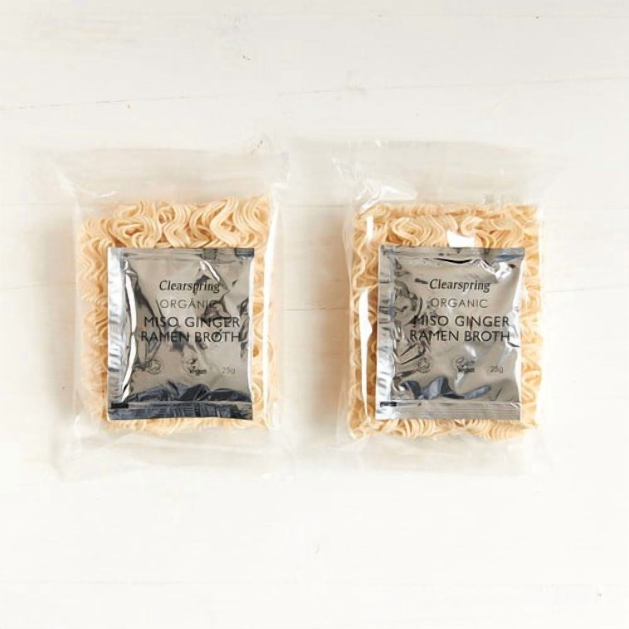 Clearspring Japanese Miso Ramen Noodles with Miso Ginger Soup 210g, British Import (Pack of 3)