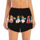 thumbnail image 2 of Balery Happy Pride Gnome Pantalones cortos deportivos para mujer con forro y dos bolsillos, elásticos, para entrenamiento, gimnasio, yoga-XX-Large, 2 of 7