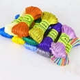 thumbnail image 2 of U8MO 20 Meter 2mm Braided Macrame Satin Silk Cord Chinese Knot Nylon Rattail Thread-11# Purple, 2 of 6