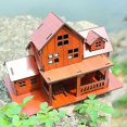 thumbnail image 1 of Juguetes de construcción de madera 3D para niños, modelo de cabaña acogedora, casa de madera hecha a mano, juguetes educativos para niños, niñas, adultos, regalo de cumpleaños, 1 of 4