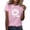 h15-Pink Tee Shirts, variant on NSLGXD T-shrits for Women Casual Crew Neck Short Sleeve Blouses Boho Graphic Tees Breathable Going Out T Shirts S-3XL Black Tee Shirts