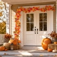 thumbnail image 6 of Hometravel Artificial Maple Leaf Vines Decorations, Fall Garland for Fireplaces and Dining Tables, Thanksgiving and Halloween Home Accent, 6 of 8