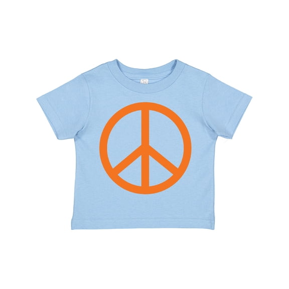 Inktastic Funky Orange Peace Sign Boys or Girls Toddler T-Shirt