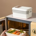 thumbnail image 2 of sruoe Bento Box, Lunch Boxes for Adults, bento box lunch, Portable Leakproof Heated Bento Container, Microwave Safe Heated Lunch Boxes for Storage Home Office Work Study, Plastic, 2 of 5