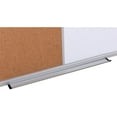 X Board Combination Whiteboard Bulletin Cork Board 48x36 Combo White