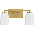 thumbnail image 3 of Spenser Collection Two-Light Brushed Gold Industrial Vanity Light, 3 of 9