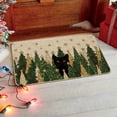 thumbnail image 6 of Sm:)e Pine Tree Cat Christmas Doormat 17x29 Inch, Non Slip Linen Door Mat Inside Washable Entryway Carpet Rug for Porch Patio Hallway, 6 of 8