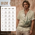 thumbnail image 4 of FOR U DESIGNS Beige Flower Ink Print Matching Outfits for Couples Linen-Like Sleeveless Women's Casual Dresses & Men's Button Down Shirt 2026 Chinese Style Summer Outfits, 4 of 7