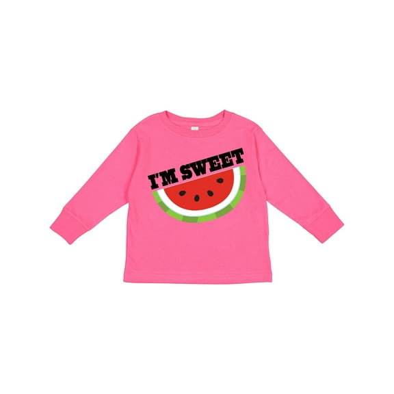 Inktastic I'm Sweet Watermelon Boys or Girls Long Sleeve Toddler T-Shirt