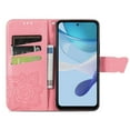 thumbnail image 5 of Feishell Wallet Case for Motorola Moto G (2023),Butterfly & Flower Embossed PU Leather TPU Inner Shell Magnetic Flip Stand Card Slots Shockproof Protective Phone Cover,Pink, 5 of 7