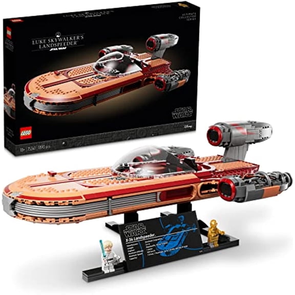 LEGO Luke Skywalker's Landspeeder 75341, Ultimate Collector Series Star Wars Building Kit for Adults
