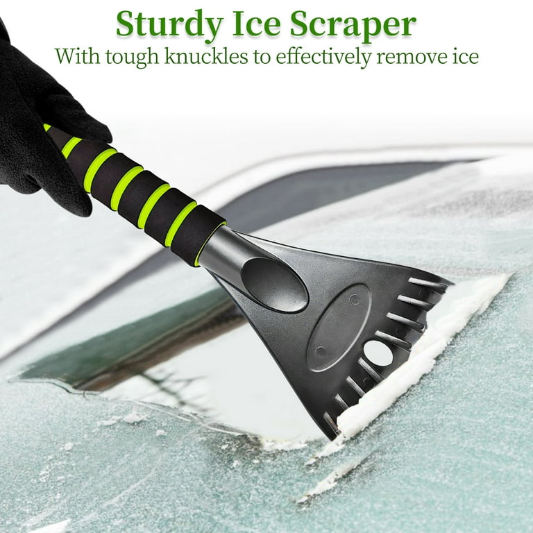 SEAAES 39 Extendable Ice Scraper and Snow Brush with Foam Grip