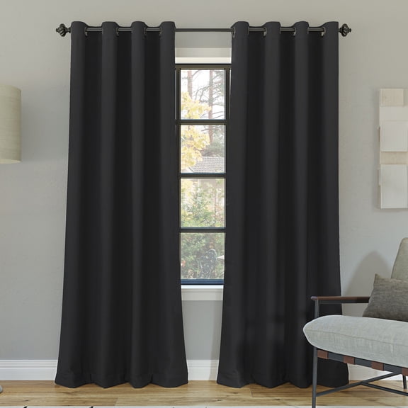 Sun Zero Oslo Theater Grade Extreme 100% Blackout Grommet Curtain Panel, Multiple Sizes Available