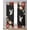 Black, variant on Navy Blue Crane Sheer Curtains 63 Inch Length 2 Panels Set for Living Room/Bedroom, Vintage Red Teal Spring Floral Botanical Kitchen Curtains Grommet Semi-Sheer Curtains Window Treatments 42"x63"x2