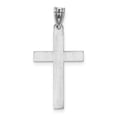 thumbnail image 5 of Auriga Fine Jewelry 14K White Gold Floral Cross Pendant for Women (L - 29mm, W - 14mm), 5 of 6