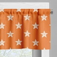 thumbnail image 3 of Ambesonne Starfish Window Valance, Aquarium Fauna Pattern, 54" X 12", Orange White, 3 of 5