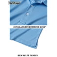 thumbnail image 3 of TACVASEN-camisetas informales de verano para hombre, Polo de manga corta con botones, camisetas de trabajo de secado rápido, Jersey deportivo para pesca y Golf, 3 of 5